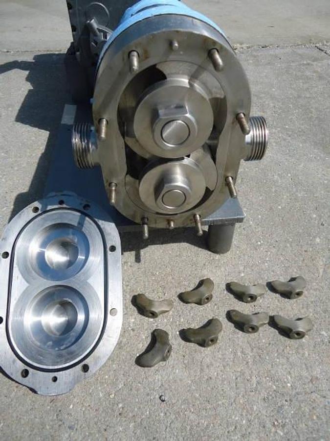 Used Waukesha Size 25 Stainless Steel Positive Displacement Pump
