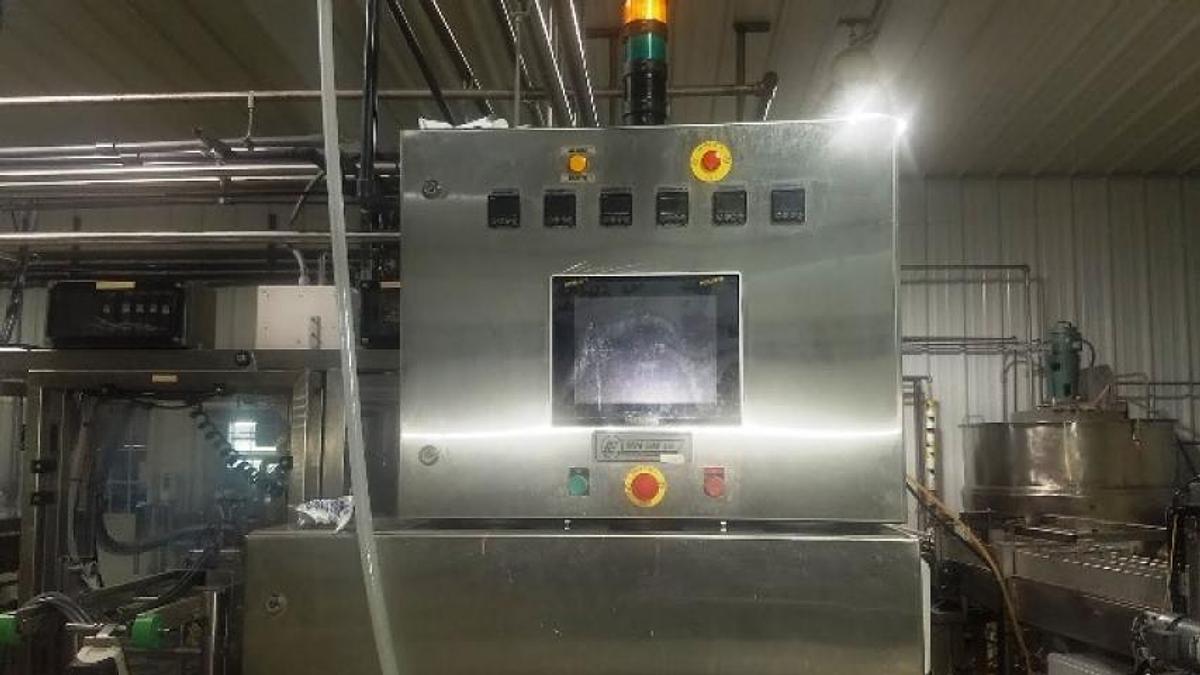 Used Pack Line 6-Lane Auto Cup Filling and Sealing Machine, up to 270 Per Minute