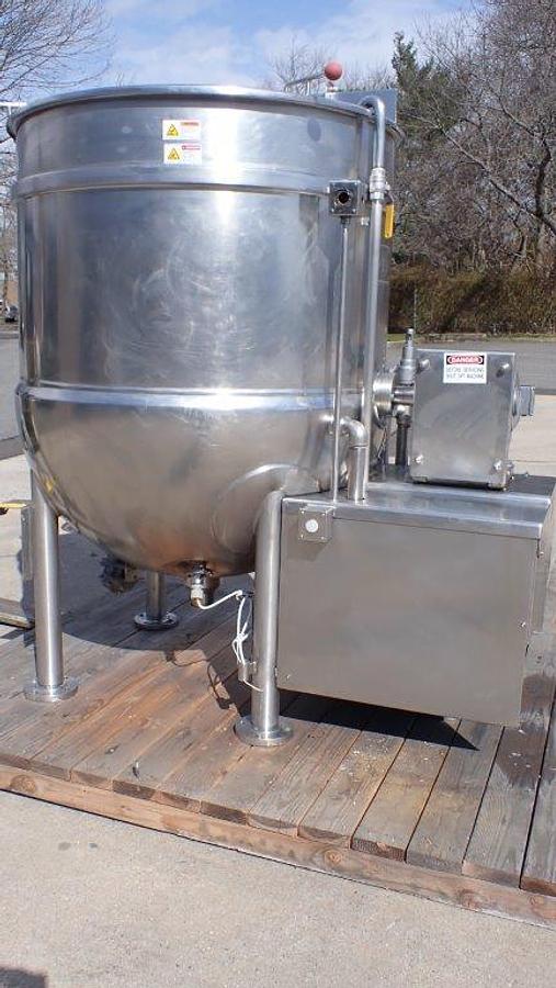Used Cleveland 300 Gallon 316SS Scraper Kettle, 100 PSI Jacket