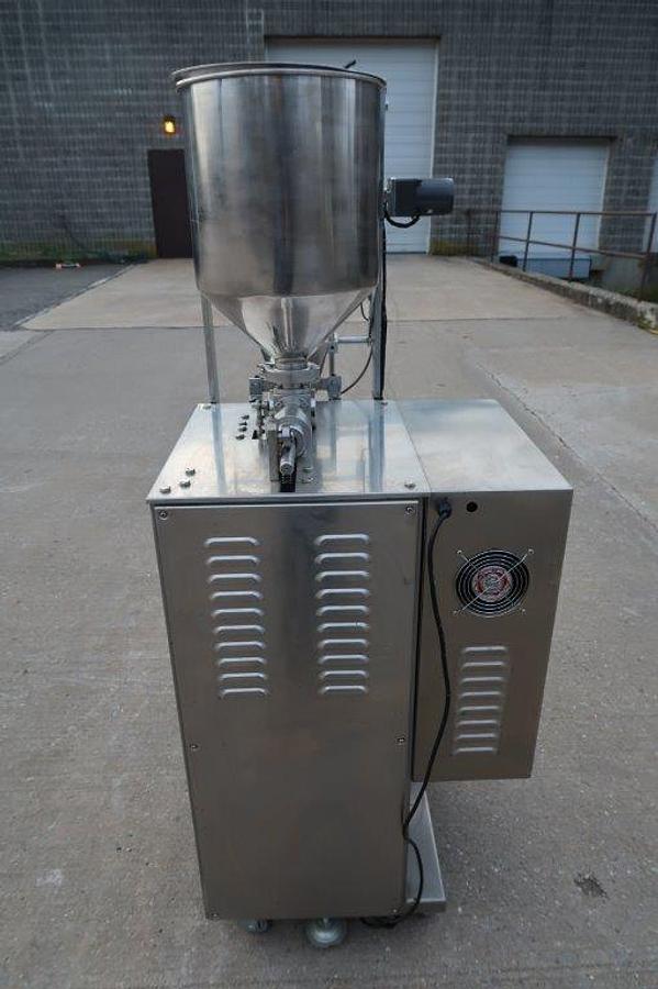 Used Automatic DXDK80C Sauce/Lotion/Cream Form Fill and Seal Machine, Stainless Steel