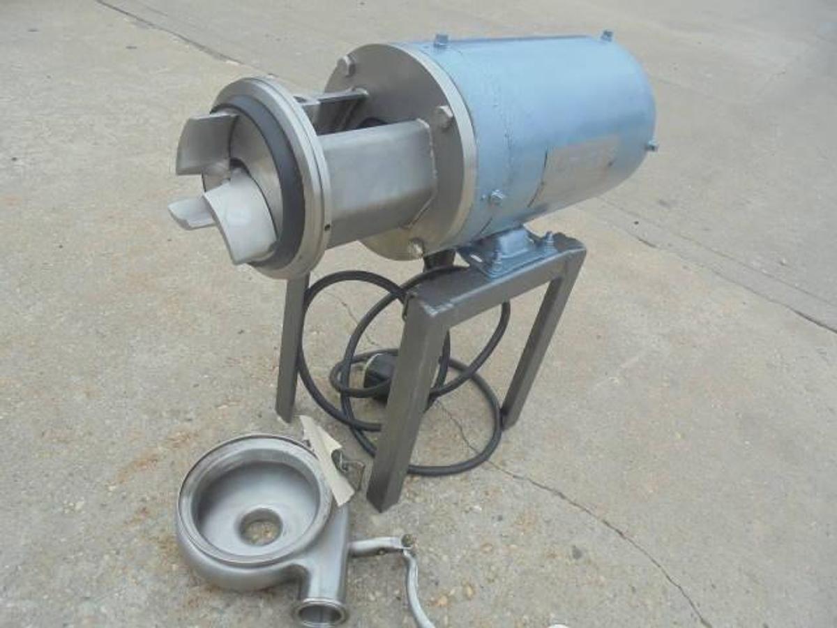 Used 1-1/2 In. X 1-1/4 In. Stainless Sanitary Centrifugal Pump, 1 HP