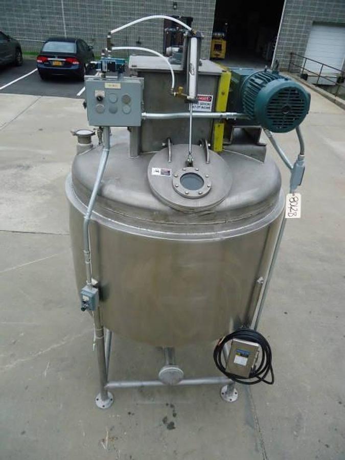 Used 500 Gallon Stainless Steel Scraper Agitated Vacuum Kettle, 100 psi jacket, CE rated