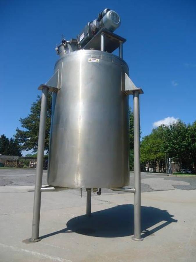 Used 300 Gallon Lee Stainless Jacketed Agitated Vacuum Reactor