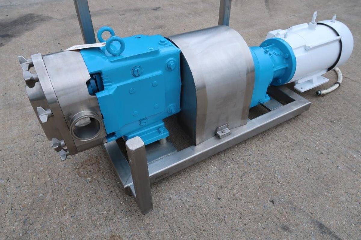 Used Waukesha 130-U2 SS Positive Displacement Pump, 10HP