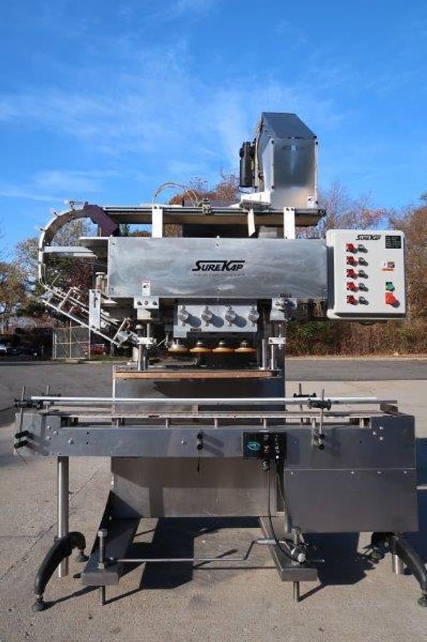 Used Surekap 8 Spindle Automatic Screw Capping Machine