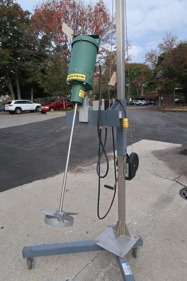 Used Lightnin Variable Speed Clamp-On Mixer, On Portable Stand