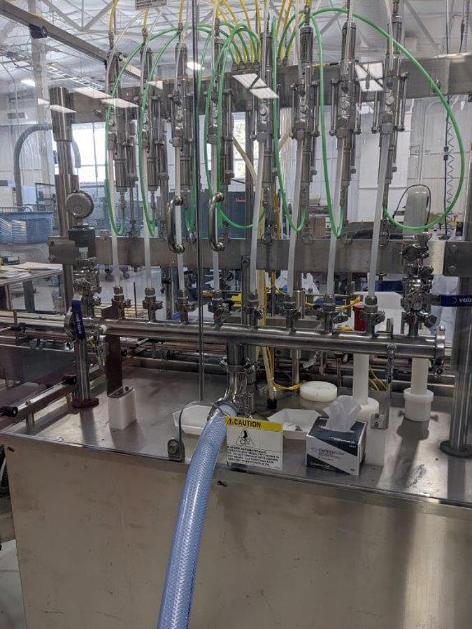 Used National Instrument Filamatic 10 Piston Vial Piston Filler/Capper, Sanitary