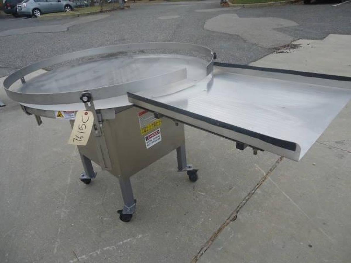 Used Kaps-All 48 In. Diameter Accumulating Table, Variable Speed