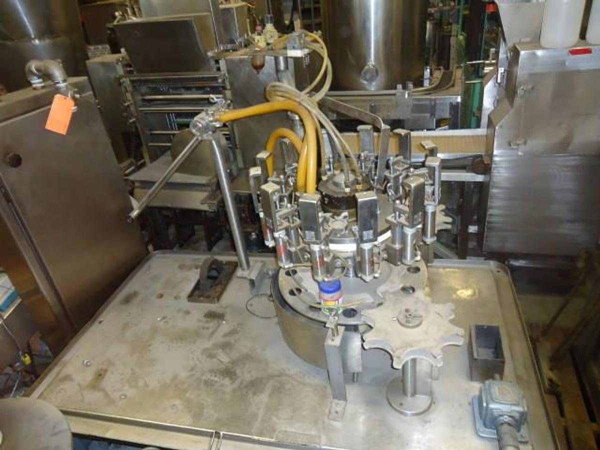 Used Pacific 12 Head Rotary Positive Displacement Filler