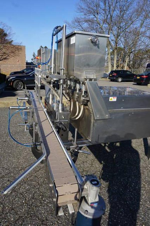 Used Acasi Four Head Automatic Piston Filler,  Like New