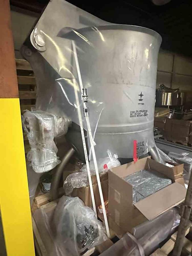Used 528 Gallon SS DC Norris Scraper Kettle, 100 PSI Jacket