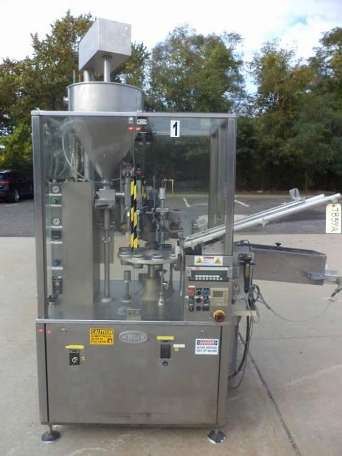 Used Kalix KX-70 Hot Air Plastic Tube Filling/Sealing Machine, 70 Per Minute