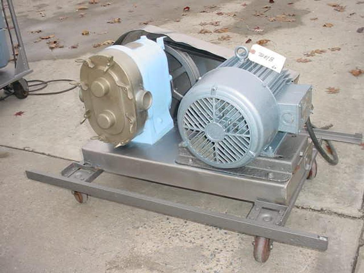Used Waukesha Size 55 Positive Displacement Pump, 3 Hp