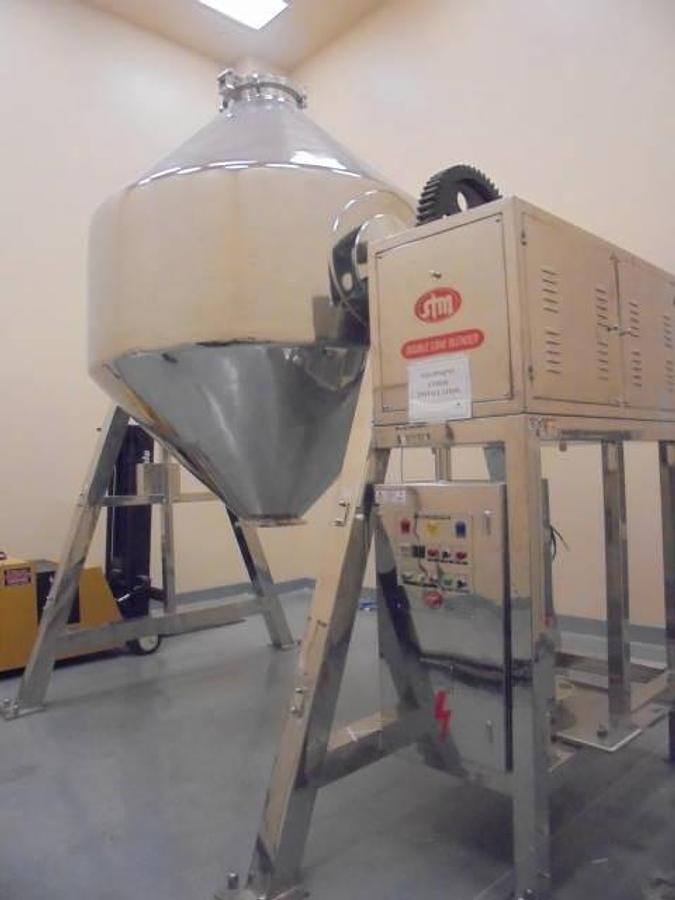 Used Sams Techno Mec Pvt. Ltd. Approx. 172 Cu. Ft. Double Cone Blender, 20 HP Motor