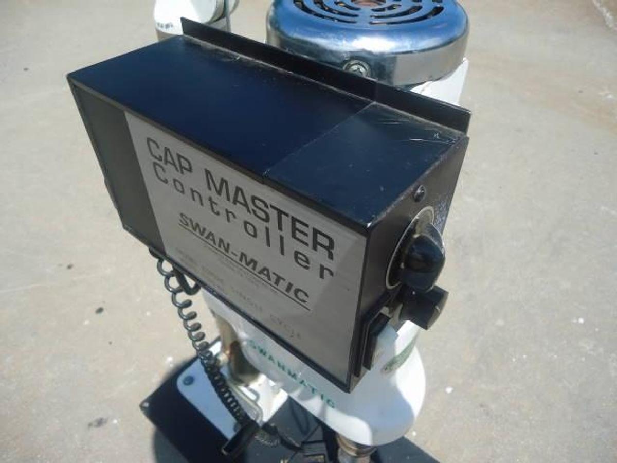 Used Swanmatic C-300 Tabletop Capper, Variable Speed–
