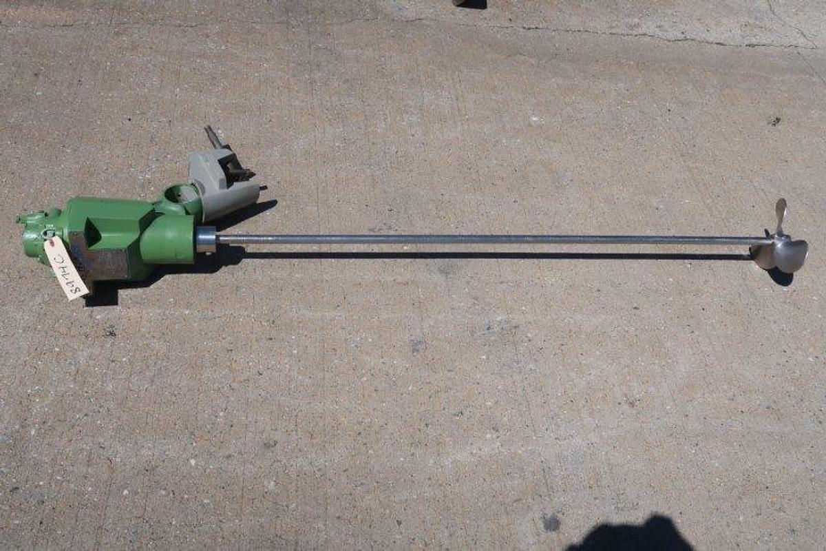 Used Lightnin Air Operated Clamp-On Agitator, 52 In. Shaft