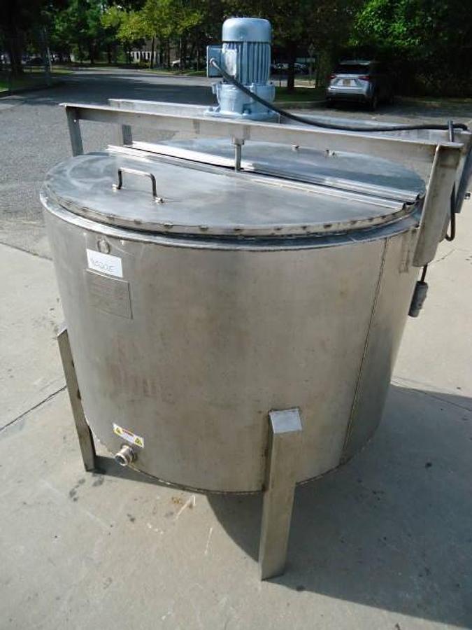 Used 400 Gallon Stainless Jacketed Mix Tank