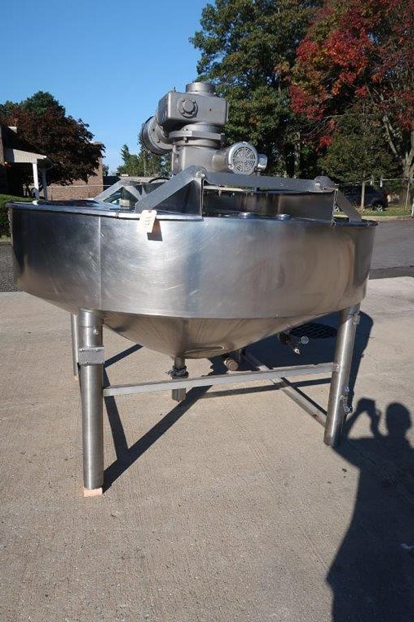 Used 400 Gallon Chester Jensen SS Agitated Cooker/Coolers 100 PSI, 3 Available