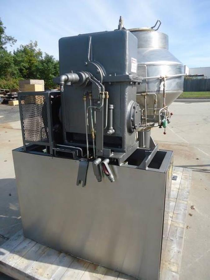 Used 10 Cu.ft. Gemcomatic Stainless Steel Double Cone Blender