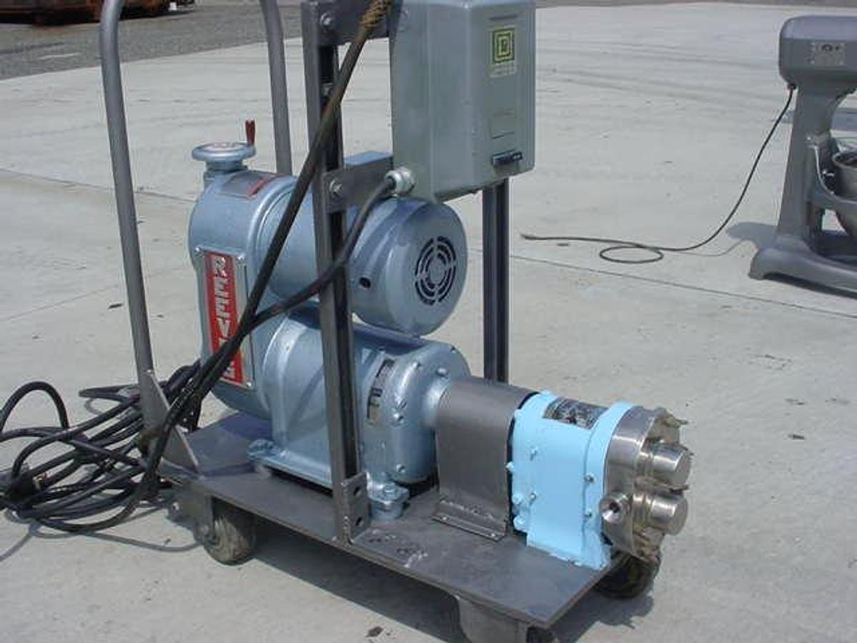 Used Waukesha Size 3 Ss Positive Displacement Pump, With Varidrive