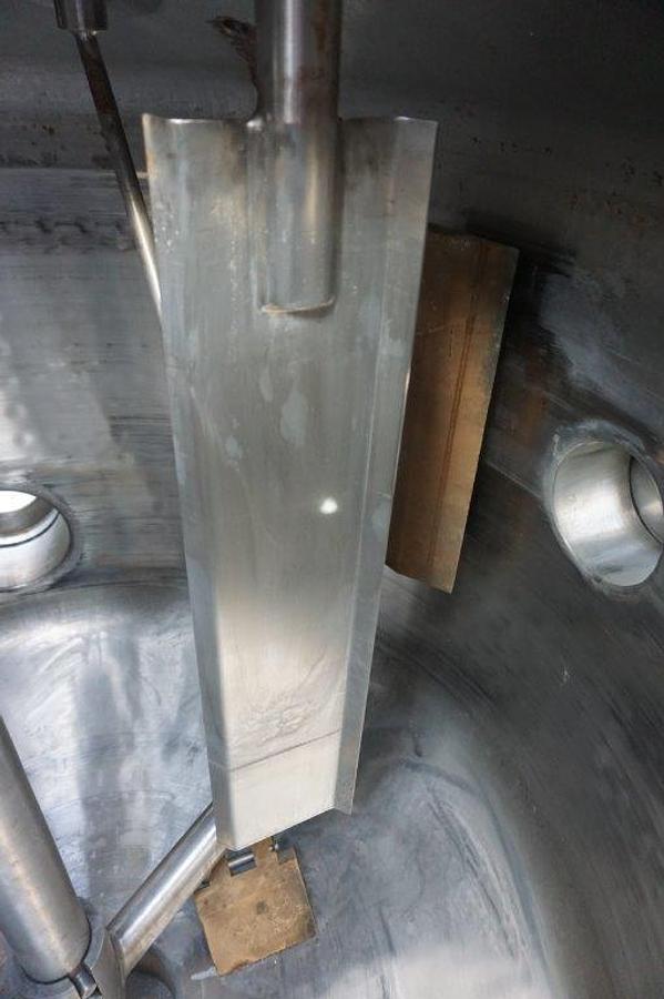 Used 250 Gallon Walker Stainless Jacketed Pressurized Vessel, Scraper Agitation, XP