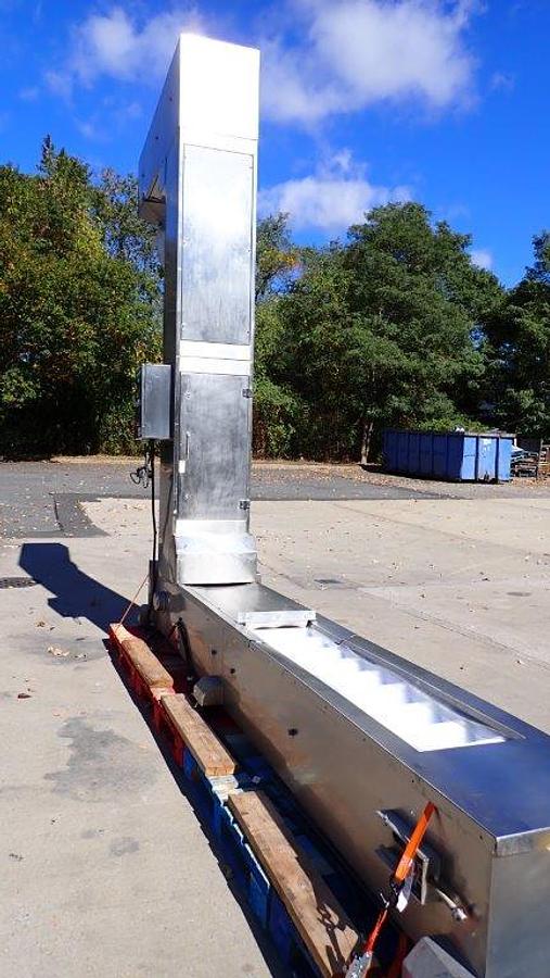 Used Ohlson 11 Ft. High Stainless Steel Bucket Elevator