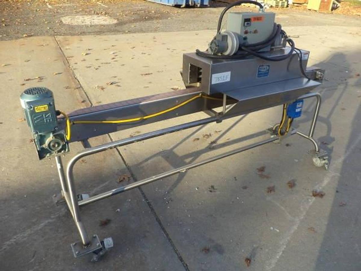 Used OAL Stainless Steel Shrink tunnel With 8 Ft. Long Motorized Conveyor
