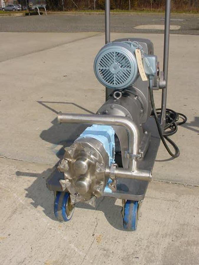 Used Waukesha 30 Stainless Positive Displacement Pump, 5 Hp Vari-Drive