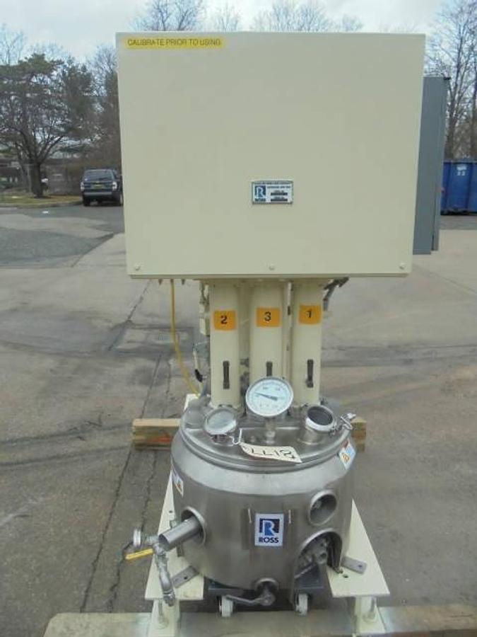 Used Ross 10 Gallon PVM Triple Motion Vacuum Mixer, Stainless Steel