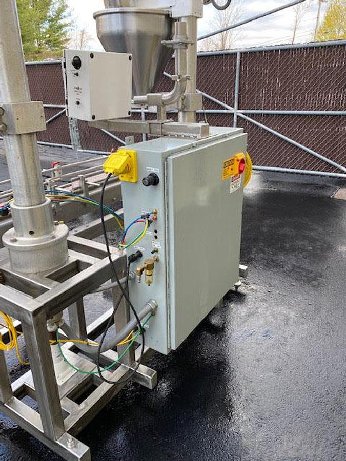 Used Mateer-Burt Neotron Automatic Inline Dual Head Auger Powder Filler