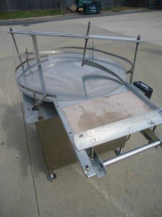 Used 36 In.diameter Kalish Rotary Unscrambling/Accumulating Table