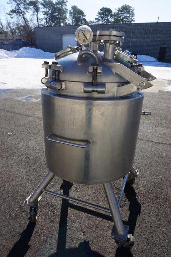 Used 35 Gallon APV Crepaco SS Jacketed Pressure Kettle, Portable