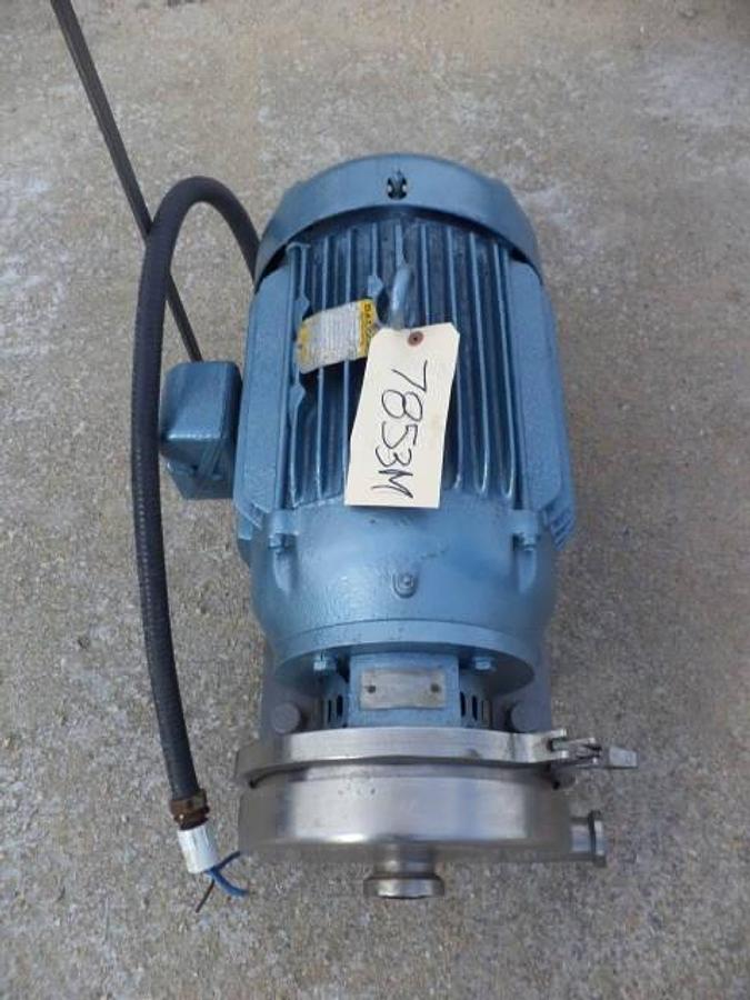 Used Waukesha 2 in. X 1-1/2 in. Stainless Steel Sanitary Centrifugal Pump, 20 HP