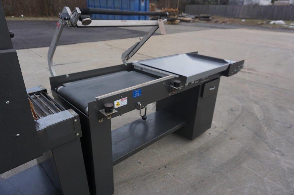 Used Jeff Eastey Semi-Automatic L-Sealer and Shrink Tunnel, Portable