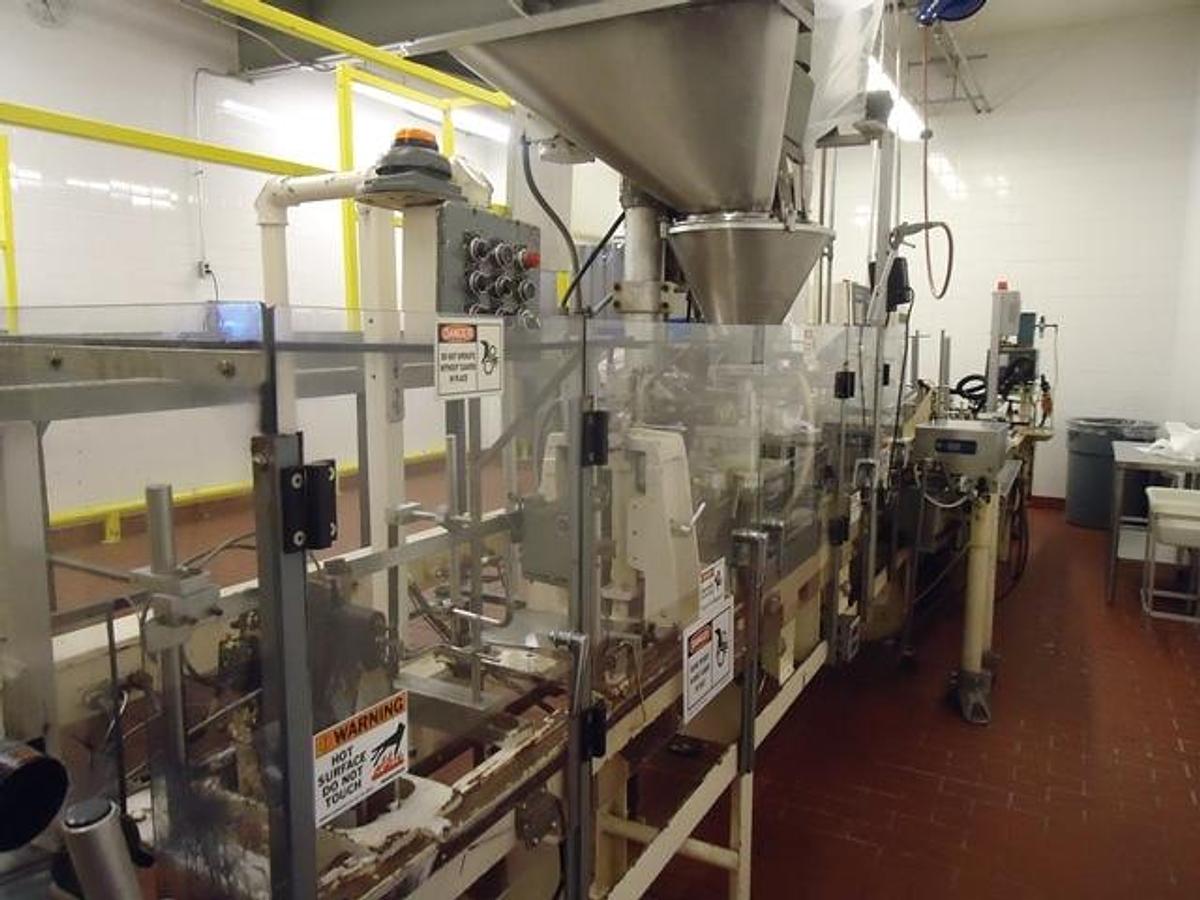 Used Bartelt IM-7 Pouch Packager & Cartoning Line