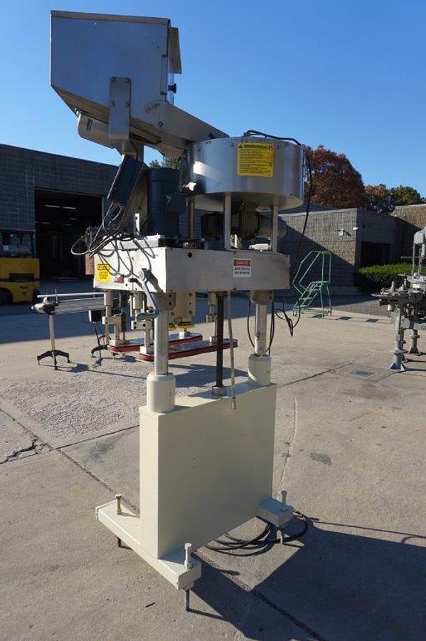 Used Kaps All “E” Screw Capper/Retorquer, 80 Per Minute