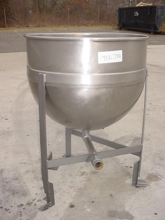 Used 60 Gallon Lee Ss Kettle, 90 Psi Jacket