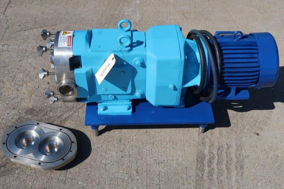 Used Waukesha 060 Stainless Positive Displacement Pump, 2.5 In. Tri-clamp