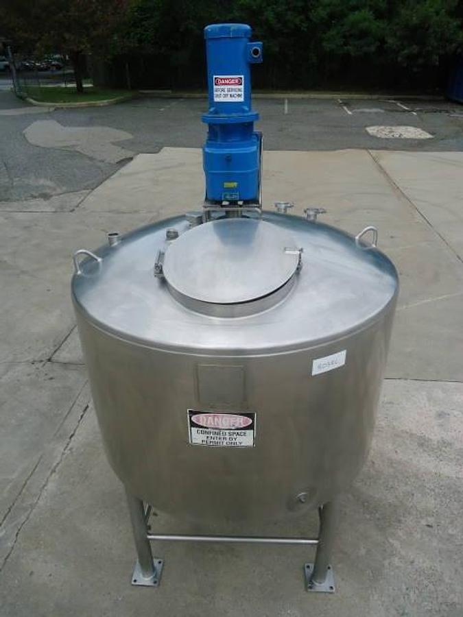 Used 330 Gallon Walker Scraper Agitated Kettle/Tank, 90 PSI Jacket