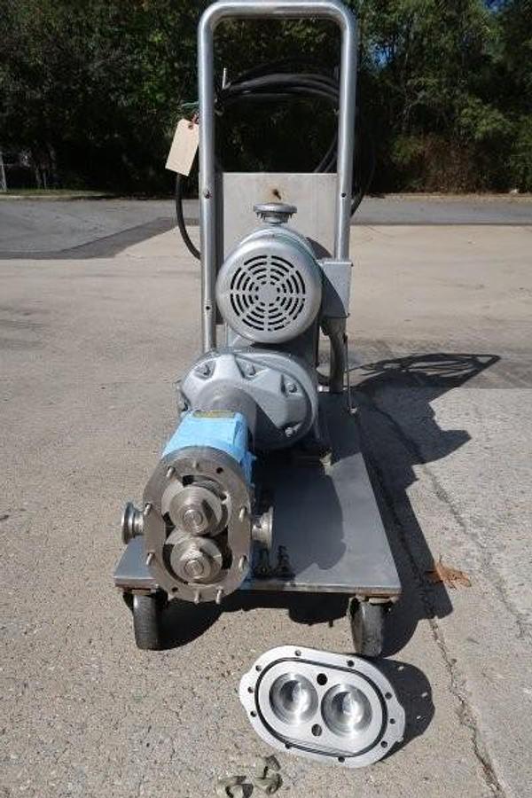 Used Waukesha 15 SS Positive Displacement Pump, Portable