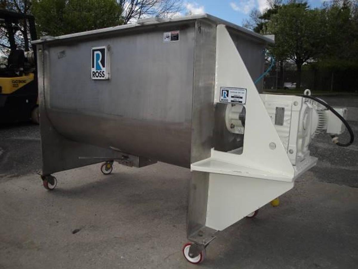 Used 25 Cu.ft.  Ross Stainless Double Ribbon Blender, 10 Hp