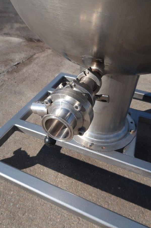 Used 60 Gallon B.H. Hubbert Stainless Steel Mix Kettle, 40 PSI Jacket