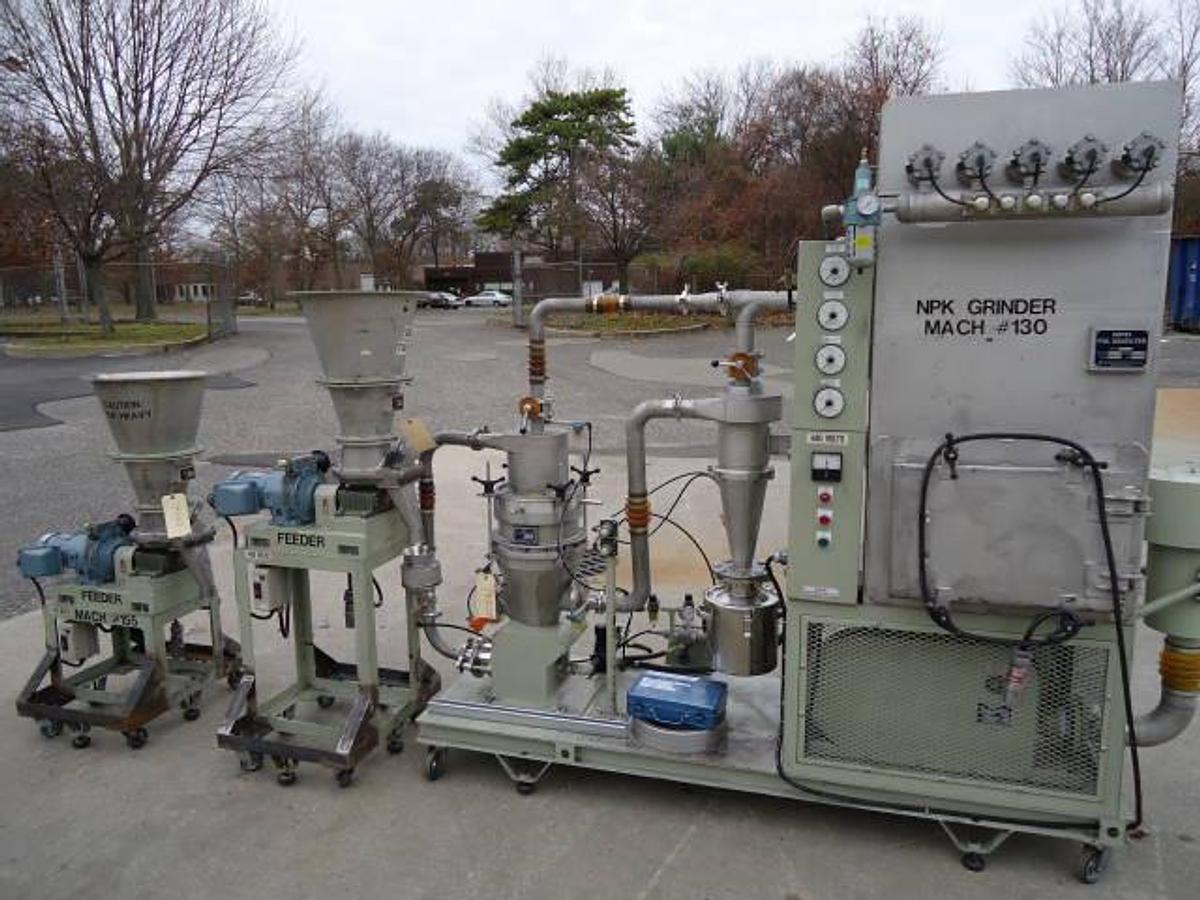 Used Npk Pilot Plant “Supersonic” Stainless Jet Mill With Dust Collector