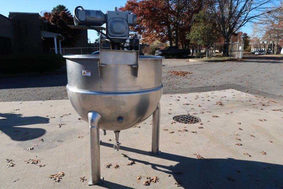 Used 200 Gallon Hamilton SS Jacketed Double Motion Kettle