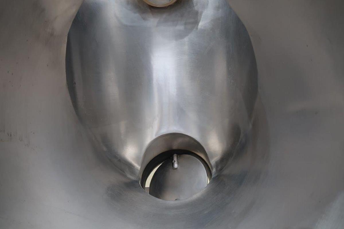 Used 1 Cu. Ft. Patterson Kelly Stainless V Blender, 325 LBS/CF Density