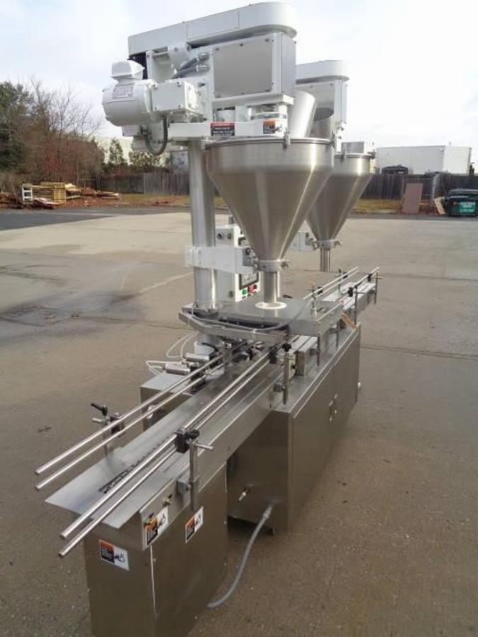Used All-Fill Model DHA-400 Dual Head Automatic Powder Filling Machine
