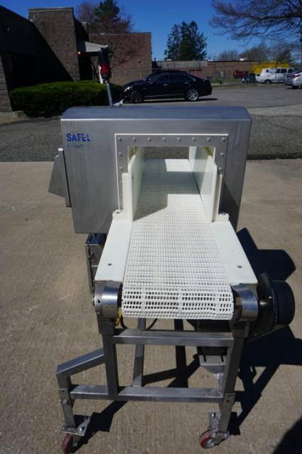 Used Safeline 12 In. Wide X 11 In. High Stainless Steel Metal Detector