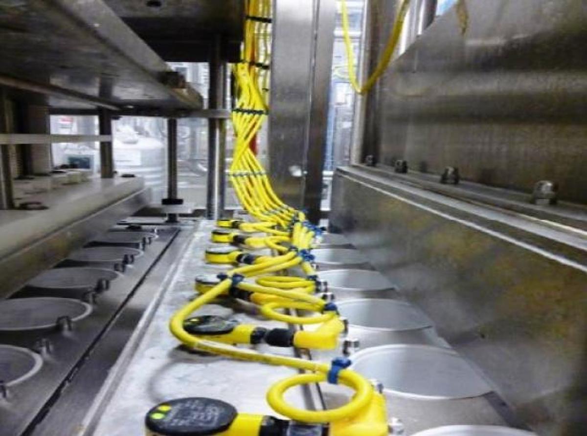 Used Osgood 6 lane “Ultraclean” yogurt cup filler, 360 cups per minute
