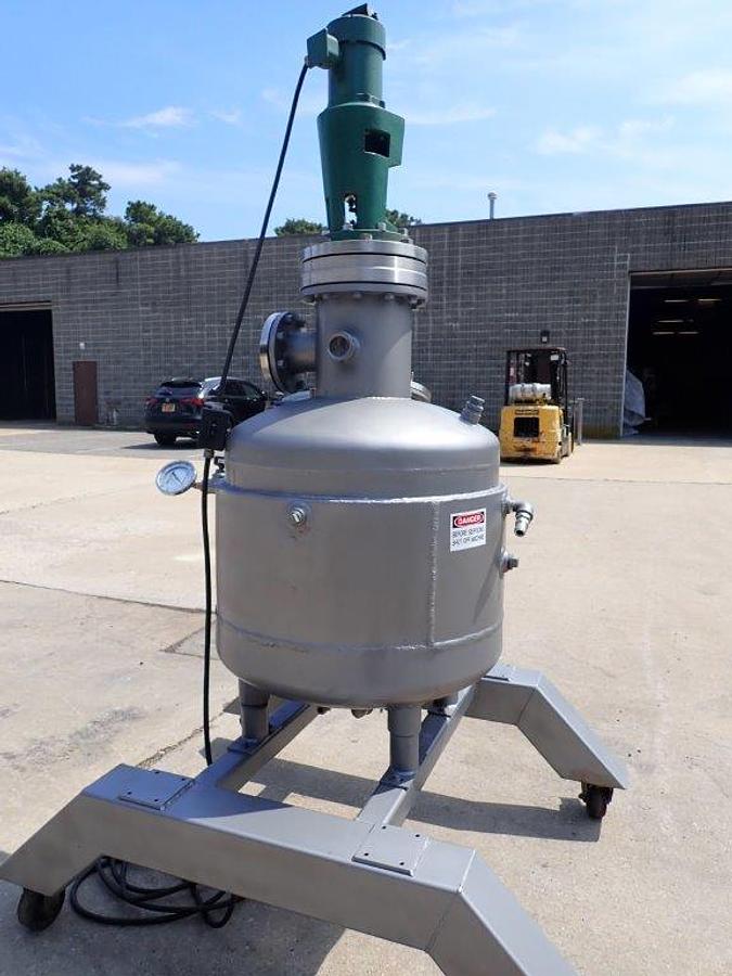 Used 100 Gallon Theo Walter Copperworks Stainless Steel Agitated Reactor, Vacuum