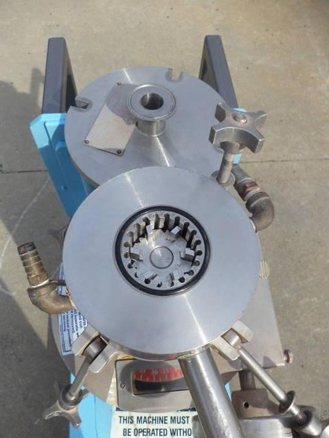 Used Greerco W250V Stainless Steel Vertical Colloid Mill, portable